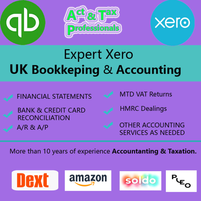 Gig Preview - Do uk bookkeeping accounting using xero or quickbooks