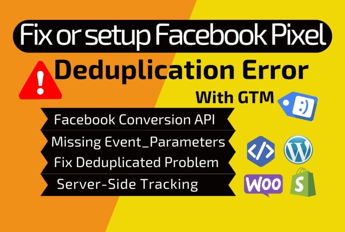 Gig Preview - Fix facebook pixel conversion API deduplication error GTM server side tracking