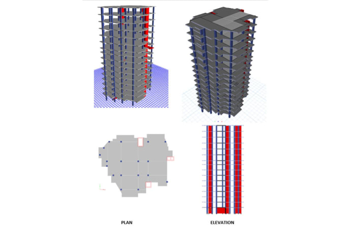 Gig Preview - Do structural analysis, design in sap2000, etabs