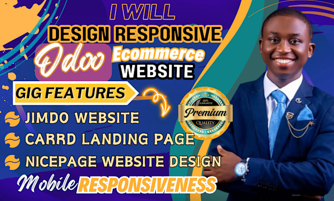 Gig Preview - Design develop and customize odoo ecommerce website nicepage carrd jimdo website