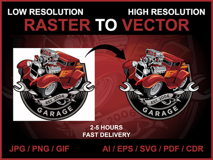 Gig Preview - Edit, modify, redraw any logo and convert image to vector quickly