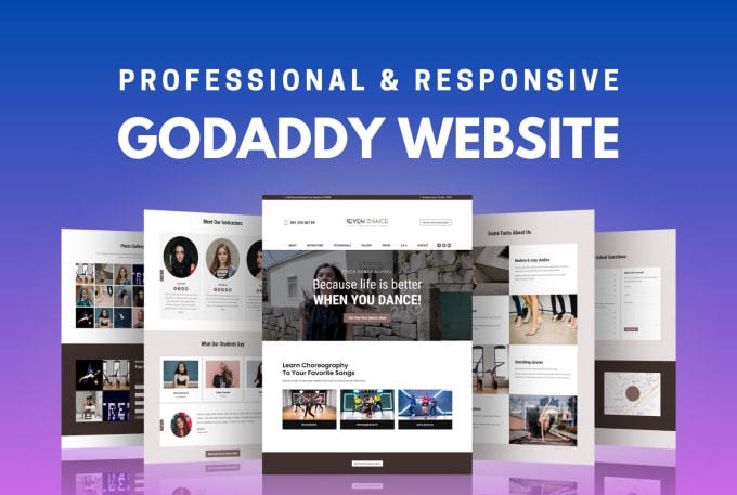 Gig Preview - Design or redesign a professional godaddy website