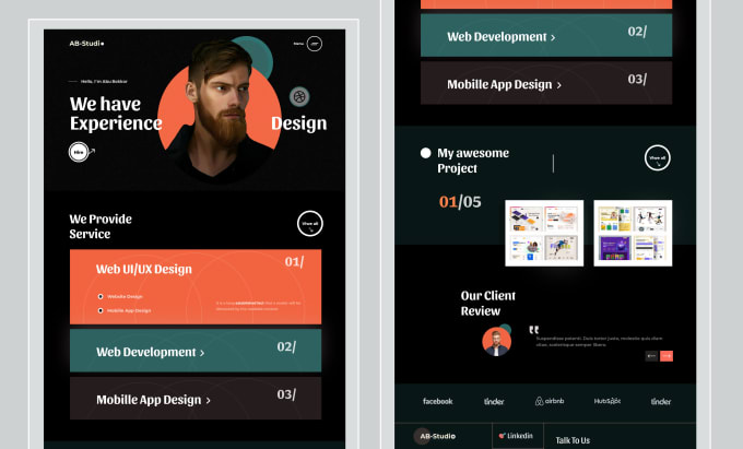 Gig Preview - Figma design, UI design, website design, landing page