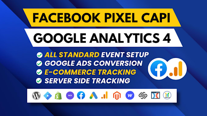 Bestseller - setup facebook pixel conversion API, google analytics 4