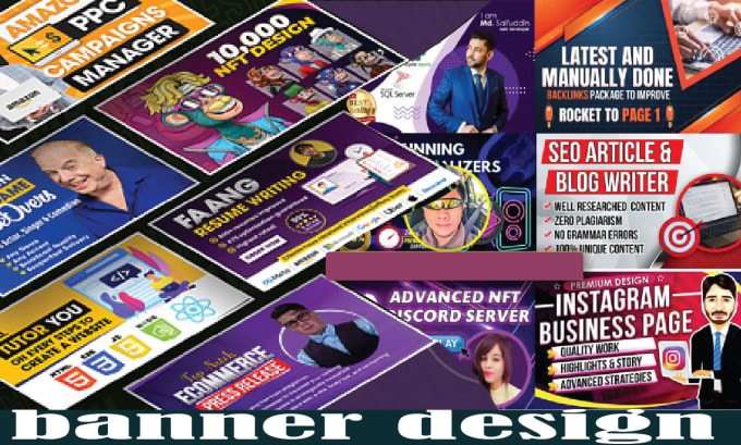 Gig Preview - Design awesome web banner, flyer, fb ads cover or flyers