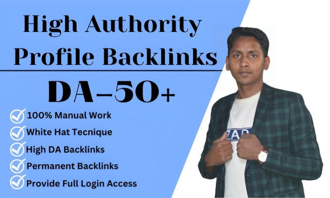 Gig Preview - Do high da 300 SEO profile backlinks for link building