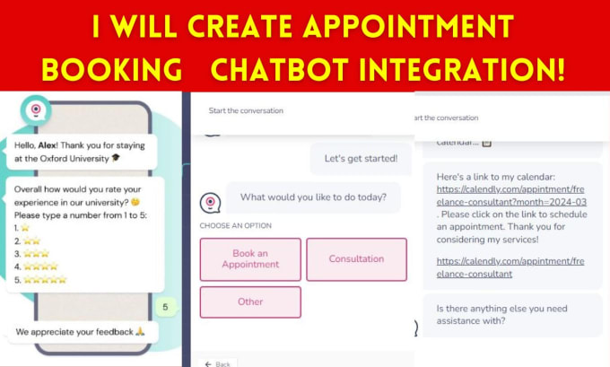 Gig Preview - Provide ai services, custom appointment booking chatbot