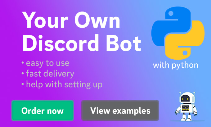 Gig Preview - Create custom discord bot for you