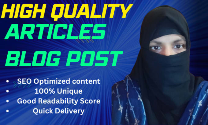 Gig Preview - Write SEO articles and blog posts for any niche