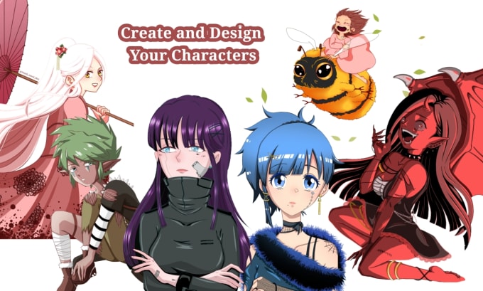 Gig Preview - Create and design anime style character