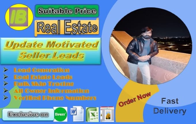 Gig Preview - Prepare motivated seller leads with accurate skip tracing