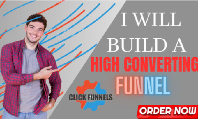 Gig Preview - Build your clickfunnels sales funnel or landing page in clickfunnel