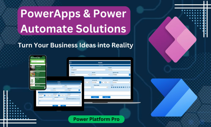 Gig Preview - Develop powerapps, power automate for your business ideas