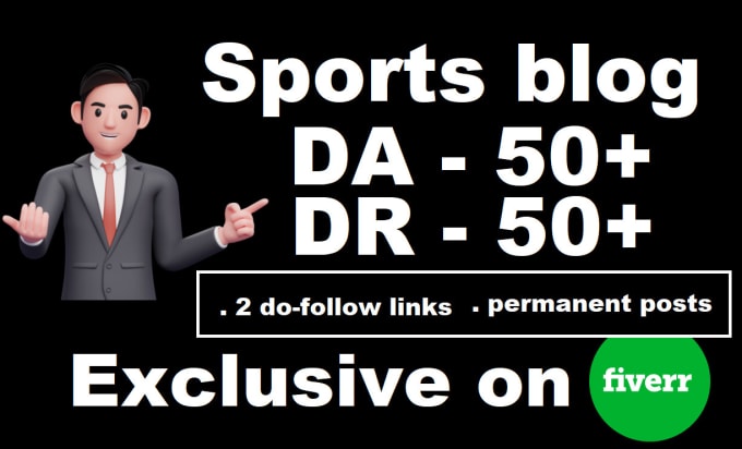 Gig Preview - Publish the guest posts on high da 60 sports blog