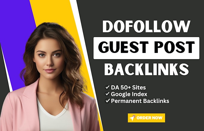 Gig Preview - Do guest post on da 50 for SEO backlinks