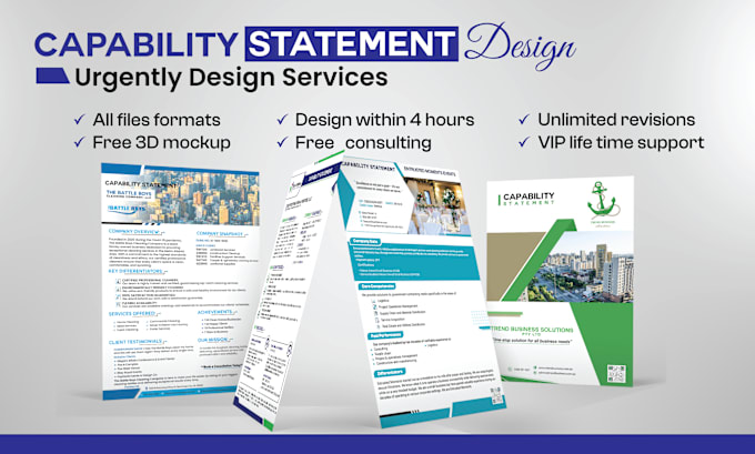 Gig Preview - Design urgent editable federal government capability statement