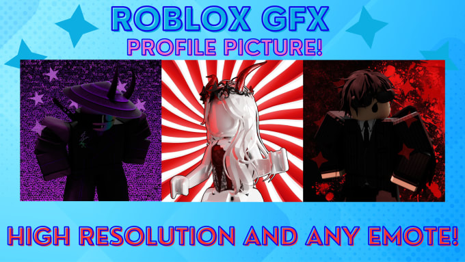 Make you a roblox gfx profile picture by Itzmerblx