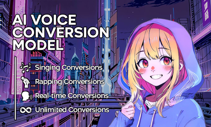 Gig Preview - Create an ai voice conversion model using rvc v2