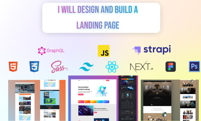 Gig Preview - Design and build a landing page