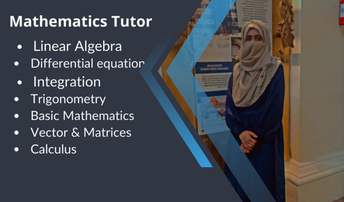 Gig Preview - Assist you mathematics tutoring up to graduation level