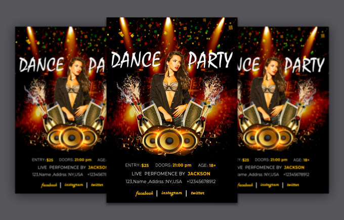 Gig Preview - Make a party flyer ,business flyer  and birthday flyer design