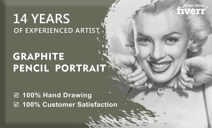 Gig Preview - Draw realistic pencil portrait from a picture you provide