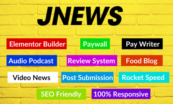 Gig Preview - Use jnews theme to create professional blog or news website