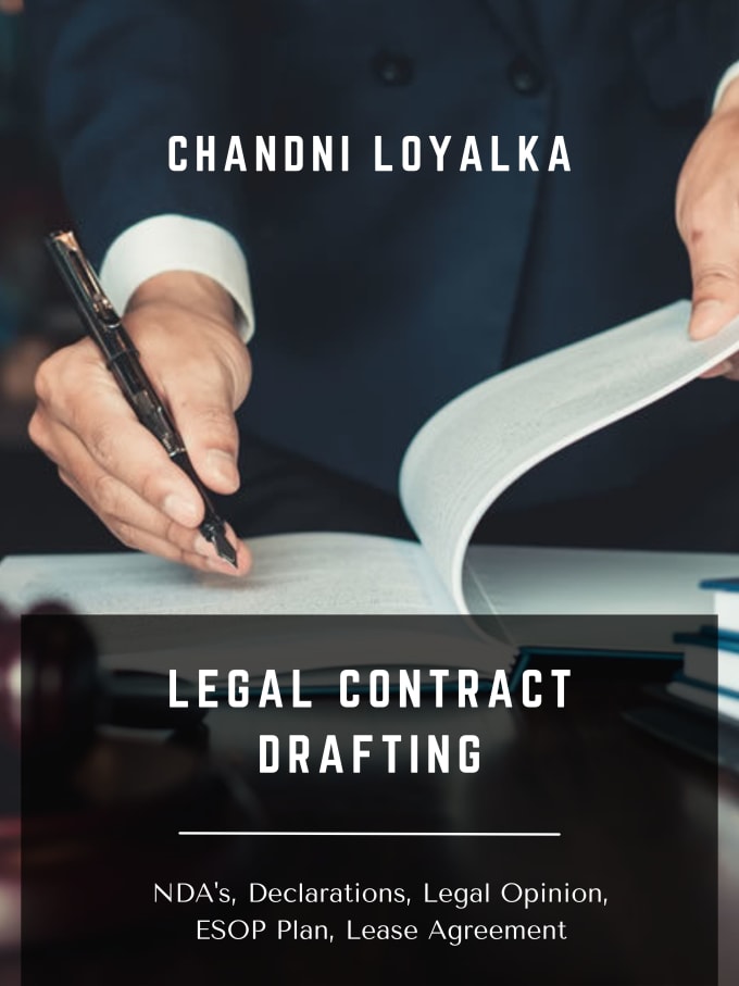 Gig Preview - Be your lawyer and draft your legal contracts