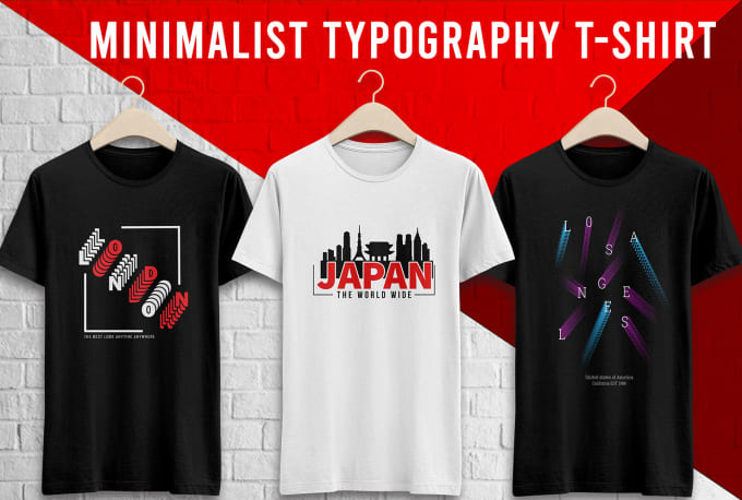 Gig Preview - Provide you trendy minimalist typography t shirt design