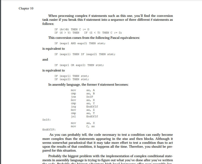 Gig Preview - Do basic and advanced level projects in assembly language