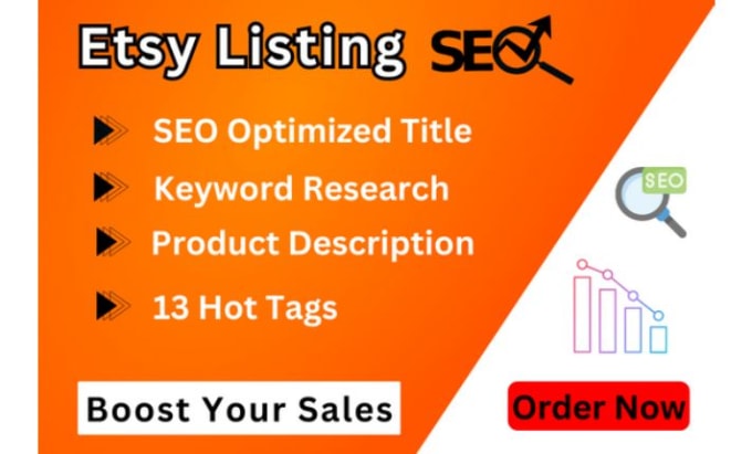 Gig Preview - Do etsy products SEO and optimization to rank on 1st page