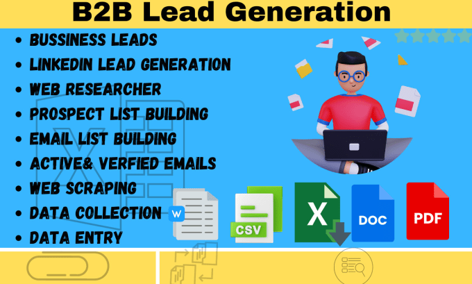 Gig Preview - Do excel data cleaning and lead generation services for b2b business listings