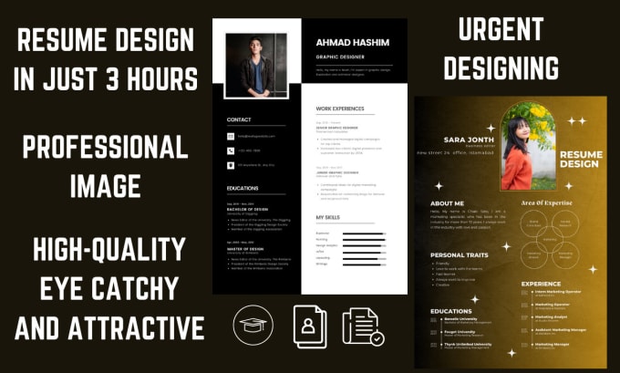 Gig Preview - Design a professional resume, CV letter  in 3 hours