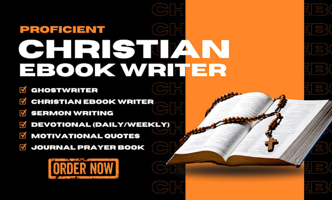 Gig Preview - Ghostwrite christian ebook, book editing, proofread, sermon, devotional, quotes