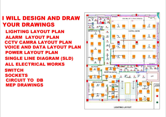 Gig Preview - Design hvac, electrical, plumbing mep drawing and commercial permit plans