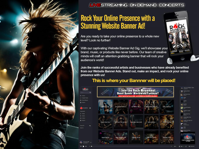 Gig Preview - Add your banner ad to amplify your brand