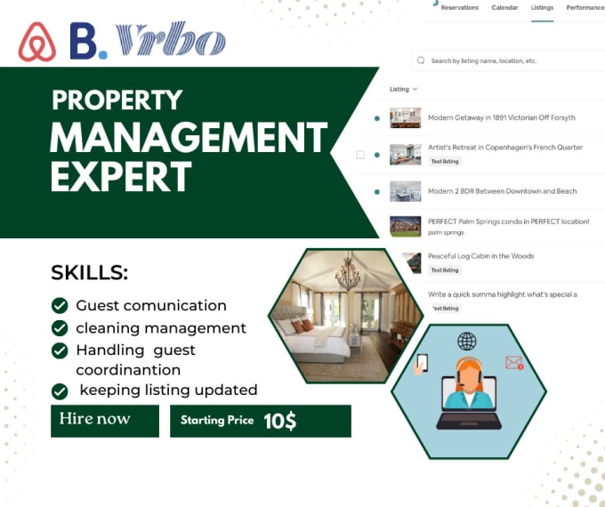 Bestseller - manage your airbnb property listing and guest communication