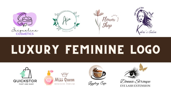 Gig Preview - Design elegant, professional, feminine logo