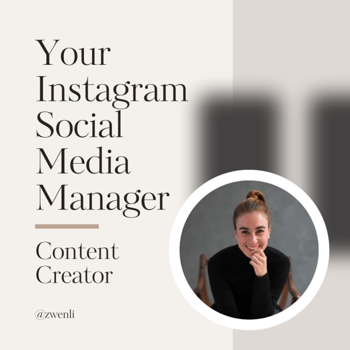 Gig Preview - Do your instagram social media manager and content creator