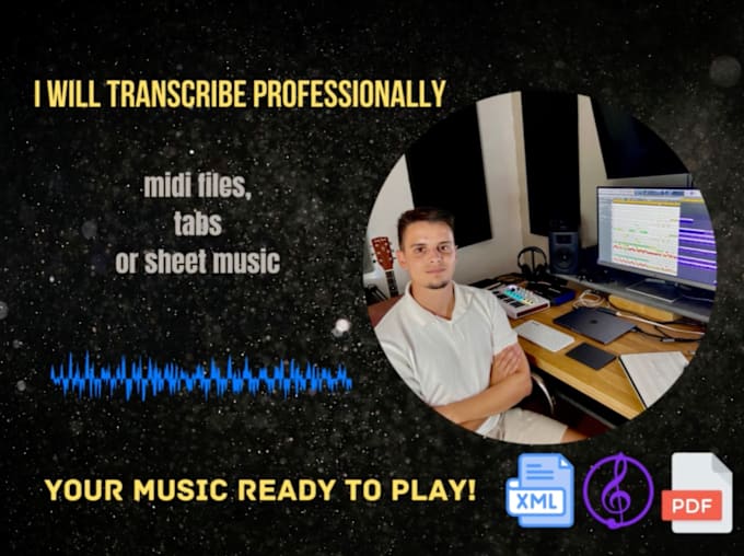 Bestseller - transcribe any music into notation, midi or tab