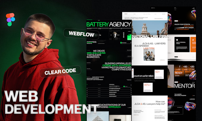 Gig Preview - Expert webflow, develop website, website on webflow, landing page, redesign