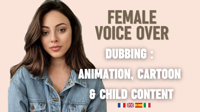 Gig Preview - Do the female voice dubbing for your animations or cartoon