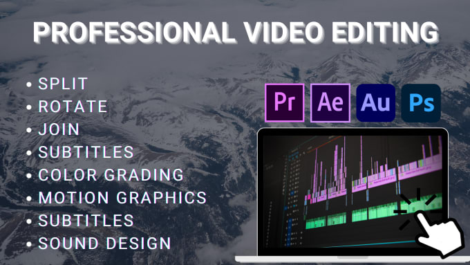 Gig Preview - Do professional video editing