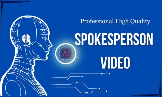 Gig Preview - Make ai spokesperson video in any language with human avatar