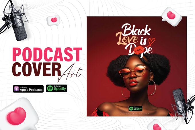 Gig Preview - Do podcast cover artwork and itunes cover, podcast logo