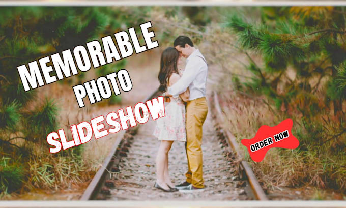 Gig Preview - Make a elegant romantic memorable photo slideshow video with in 24 hours