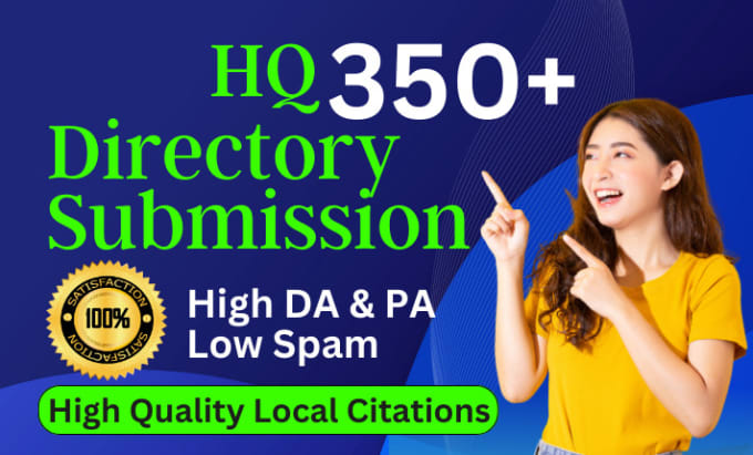 Gig Preview - Top 350 high quality dofollow directory submission manually