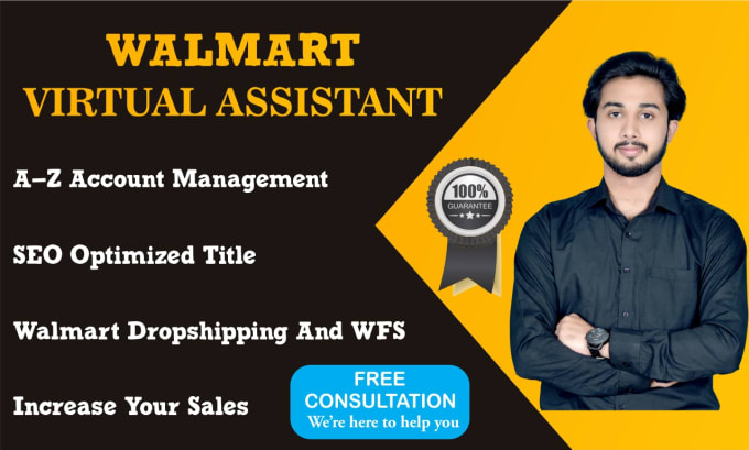 Gig Preview - Be your walmart virtual assistant for walmart wfs and walmart dropshipping VA