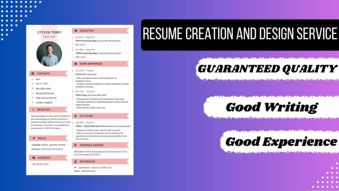 Gig Preview - Boost your career with our attractive and effective resumes