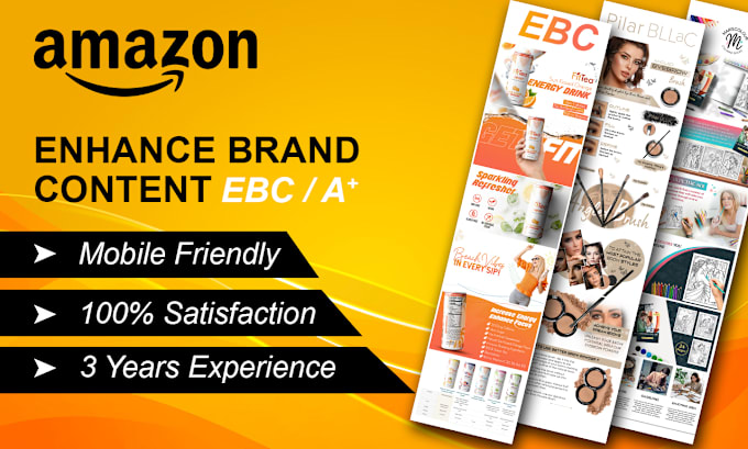 Gig Preview - Design amazon enhanced brand content, ebc a plus content, premium a plus content